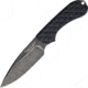 Bradford Knives Guardian 3 Nimbus Fixed Blade Knife, 6.75in Overall, 3.5in Nimbus Finish N690 SS Drop Point, Black Sculpted G10 Handle, Sabre Gound Blade, Brown Leather, Black, 3FE-001N-N690