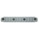 Bravo Company MFG BCM Gunfighter KeyMod Nylon Rail Section, 5.5in, Wolf Gray, BCMKMR1913N5WG