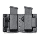 Bravo Concealment Magazine Pouch, Double, 1.5 Belt Loops, Size Large, Fits Glock 19/17, Sig P320, HK VP9, CZP10 Magazines, Ambidextrous, Polymer, Black BC60-2003L