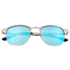 Breed Phase Sunglasses, Silver Titanium Frame, Celeste Polarized Lens, Silver/Celeste, One Size, BSG058SL