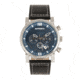 Breed Ryker Chronograph Leather-Band Watch w/ Date, Black/Blue, One Size, BRD8203