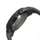 Breed Mens 4305 Salvatore Watch - Charcoal Silicone Band,Black Bezel,Strap Buckle,Charcoal Analog Dial,Silver Hand BRD4305