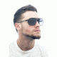 Sunglasses Apollo 006BK, Black Titanium Frame, Blue/Yellow  Lens