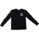 Brigade Manufacturing Garment Logo T-Shirt Long Sleeve, Black, Medium, GLS0A3B0