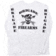 Brigade Manufacturing Garment Logo T-Shirt Long Sleeve, White, Medium, GLS0A3I0