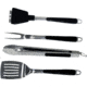 Brinkmann Outdoors 4 Pc Stainless Steel Tool Set, Silver/Black 812-9029-S