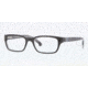 Brooks Brothers BB2007 BB2007 Single Vision Prescription Eyeglasses 6040-4616 - Black Crystal Frame