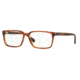 Brooks Brothers BB2032 Progressive Prescription Eyeglasses 6119-55 - Dark Brown Horn Frame