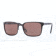Brooks Brothers BB4022 Sunglasses 163983-57 - Satin Black Frame, Brown Solid Polarized Lenses
