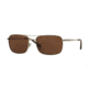 Brooks Brothers BB4035S Sunglasses 155873-59 - Silver Frame, Dark Brown Solid Lenses