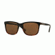 Brooks Brothers BB5027S Sunglasses 609973-57 - Black Tort/matte Black Tort Frame, Dark Brown Solid Lenses