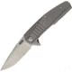 Brous Blades The Insight Framelock Satin Folding Knife,3.25in,D2 Tool Steel,Satin,Titanium Handle BRB124