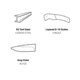 Browning Back Country Fixed Blade Knife - Box, 3.5in, D2 High Carbon Steel, Drop Point, G10 Handle, Blaze, 3220522B