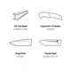 Browning Back Country Folding Knife, 3in, D2 High Carbon Steel, Drop Point, G10 Handle, N, 3220524