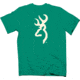 Browning Bg Men's T-shirt Cream Buckmark Xx-large Kelly Green