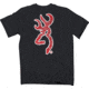 Browning Bg Men's T-shirt W/buck Mark Logo Small Black/red Bandana