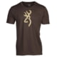 Browning HT Buckmark Short Sleeve T-Shirt - Men's, Brown, Large, 5010148803