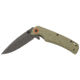 Browning Buckmark Slim Folding Knives, 3.125in, D2 High Carbon Steel, Drop Point, Sage Laminate Handle, N, 3220513