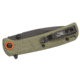Browning Buckmark Slim Folding Knives, 3.125in, D2 High Carbon Steel, Drop Point, Sage Laminate Handle, N, 3220513