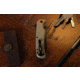 Browning Buckmark Slim Folding Knives, 3.125in, D2 High Carbon Steel, Drop Point, Sage Laminate Handle, N, 3220513