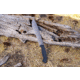 Browning Bush Craft Camp Fixed Blade Knife, 9in, 3Cr, Bowie, Injection Molded Handle, Black, 3220259