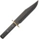 Browning Ebony Bowie 7.5in Fixed Blade Knife, 12in Overall, 7.5in Black Stonewash Stainless Bowie Blade, Ebony Wood Handle, Black Leather Belt Sheath, 3220496