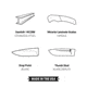 Browning Guide Series Folding Knife, 3.375in, Sandvik 14C28N, Drop Point, G10 Handle, N, 3220453