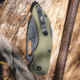 Browning Hidden Hollow Folding Knife, 3in, D2 High Carbon Steel, Drop Point, G10 Handle, N, 3220506