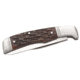 Browning Joint Venture 2 Blade Folding Knife, 2.875in, 8Cr13MoV, Clip Point, Bone Handle, N, 3220012