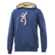 Browning Mens Buckmark Camo Sweatshirt, Dress Blues, Extra Large A000061440205