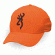 Browning Safety Cap with 3-D Buckmark, Blaze, Adult cap adjustable fit 30840501