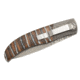 Browning Storm Front Folding Knife, 3in, Damascus, Drop Point, Mammoth Tooth Handle, N, 3220242