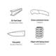 Browning Trailside Folding Knife - Box, 3.5in, D2 High Carbon Steel, Drop Point, Laminate Handle, N, 3220466B
