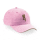 Browning Twill Cap with 3-D Buckmark and Pipe Brim, Pink, Adult cap adjustable fit 308304211