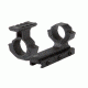 BSA Optics Tactical Weapon 1 Piece 1in Ring Rail Mount w/ Upper Rail Mounts, Black TWAR223RM
