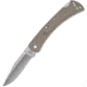 Buck Knives 110 Slim Select Lockback Tan Folding Knife, 3.75 stonewash finish 420HC stainless clip point , Tan checkered glass filled nylon handle, 12680