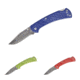 Buck Knives 112 Slim Select 3in Folding Knife, Blue, Chartreuse, Red