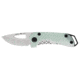 Buck Knives 417 Budgie Knife, 2in, S35VN Stainless Steel, Straight, G10, Satin, Green, 0417GRSB/13019