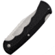 Buck Knives Bucklite Black Knife, 4.25in Closed, 3.25in Stonewash/Satin Stainless Clip Point Blade, Black Finger Grooved Plastic Handle, 3789