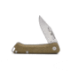 Buck Knives 250 Saunter Folding Knife, 3.75in Closed, 2.38in, 154CM SS, Satin Clip Point Blade, Green Canvas Micarta Handle, 13477