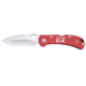 Buck Knives Spitfire Red RMEF Folding Knife,3.25in,420HC Steel,Drop Point,Satin,Red,Aluminum Handle, 11290