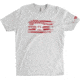 Buck Knives T Shirt Stars n Bars Anvil, Gray, 2XL, 11745