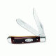 Buck Knives Trapper Folding Knife, 2.625 in, Wood Handle, Woodgrain, w/ Nickel Silver Bolsters, 0382BRSB/5840