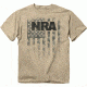Buck Wear T-shirt Nra ''brush Flag'' Sand S-sleeve X-large