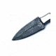 BucknBear Boot Hunter Dagger Fixed Knife, Micarta/Bone Handle, Silver Blade, NSN N BNB15916