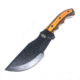 BucknBear Tactical Bushcraft Tracker with Maple Burl Handle, Black/ Orange, BNB2322BBT