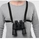 Bulldog Cases &amp; Vaults Black Adjustable/Stretching Binocular Harness with Leather, Back