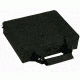 Bulldog Cases &amp; Vaults Hard-Sided Nylon Pistol Case With Double-Locking Zipper Black With Black Trim 8x7 Inch