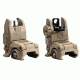 Magpul MBUS Front and Rear Flip Sights Set, Flat Dark Earth, MPIMAG247FDE-KIT1