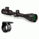 Vortex Crossfire II 3-9x50 mm Rifle Scope, 1 in Tube, Second Focal Plane, Black, Hard Anodized, Red V-Brite Reticle, MOA Adjustment, w/ Vortex Defender Flip Cap, CF2-31027-KIT1